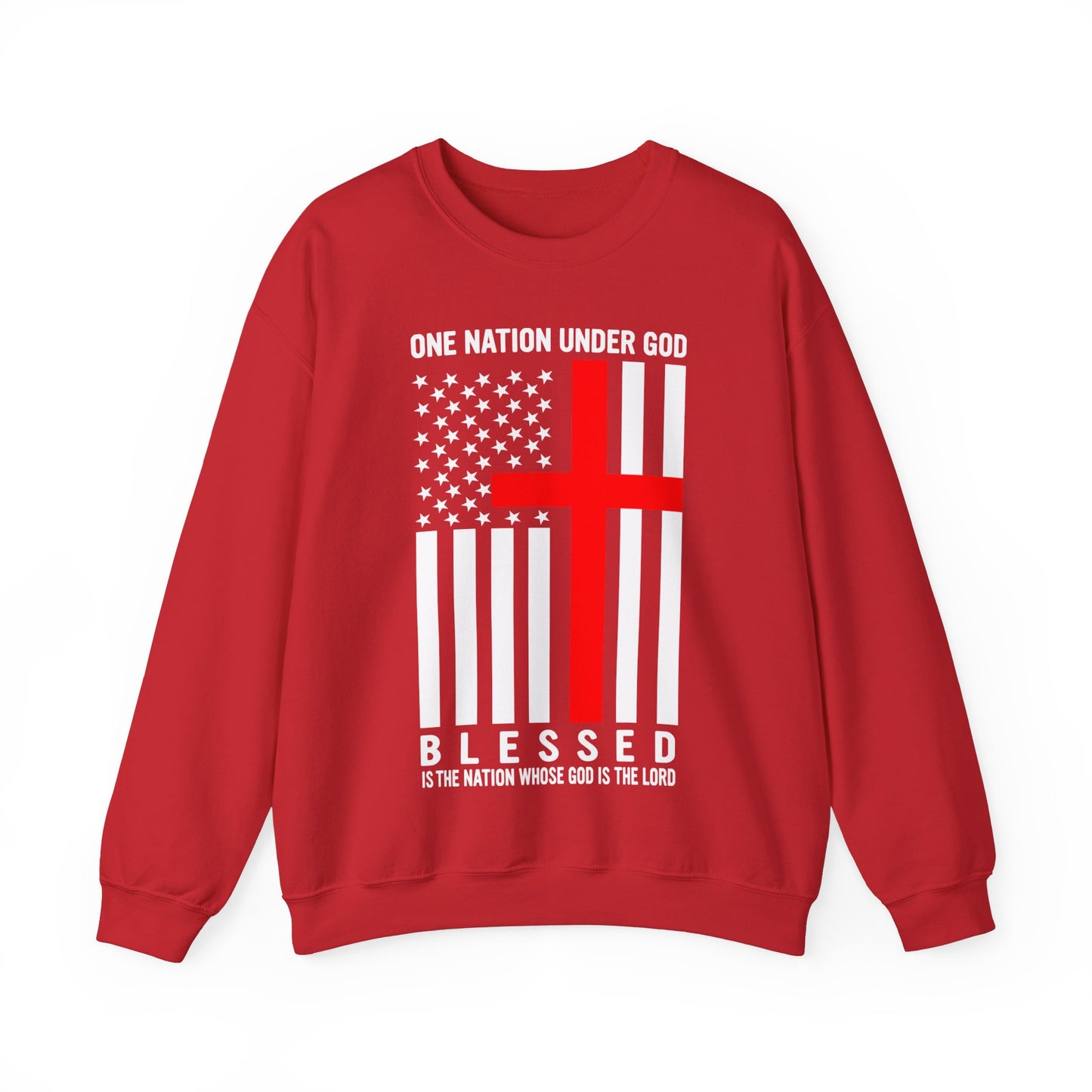 One Nation Under GOD - Unisex Heavy Blend Crewneck Sweatshirt