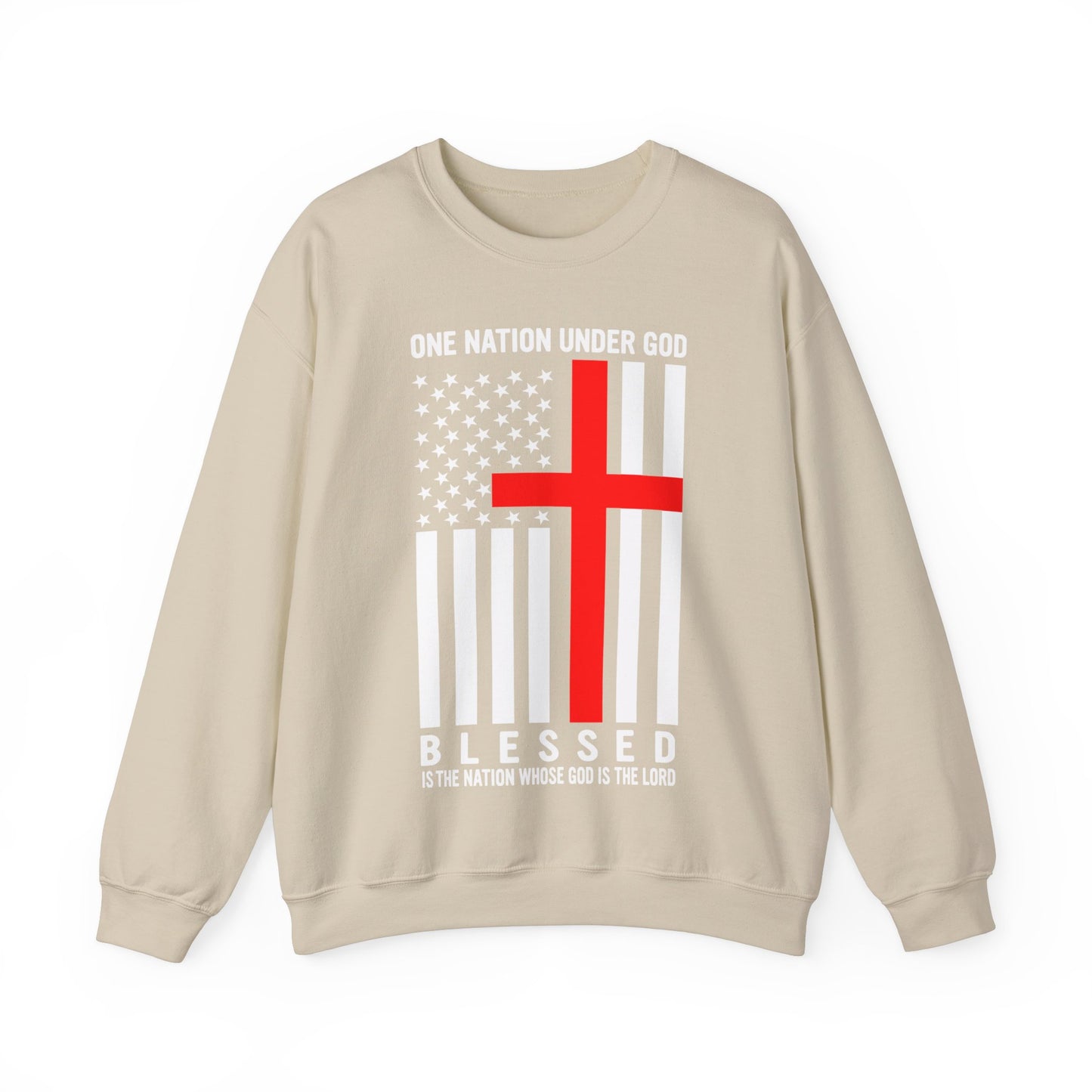 One Nation Under GOD - Unisex Heavy Blend Crewneck Sweatshirt