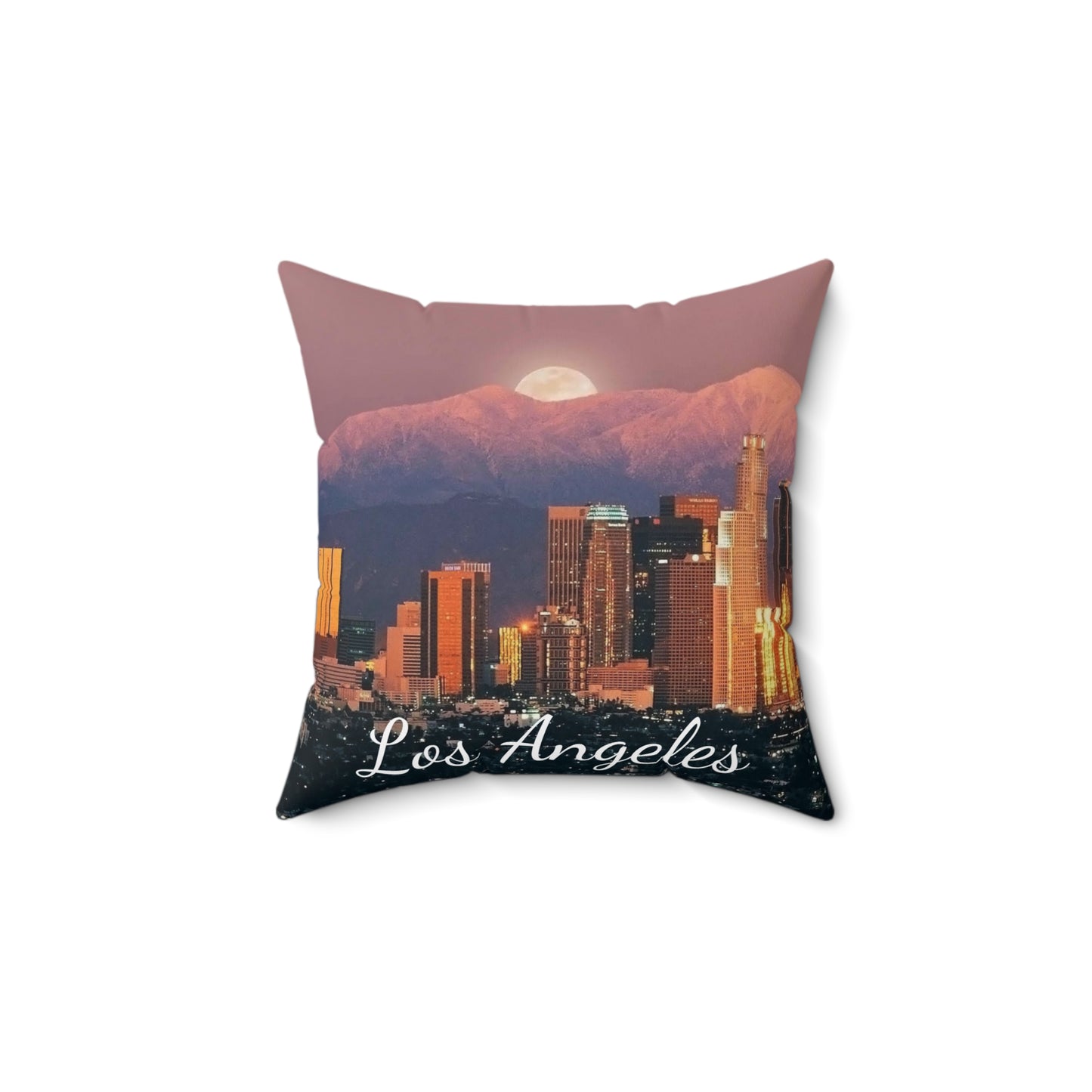 Los Angeles California - Spun Polyester Square Pillow