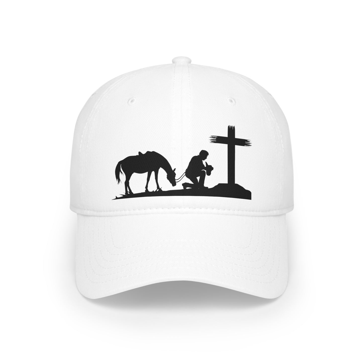 Real Men Pray / Cowboy and the Cross / Low Profile Baseball Cap