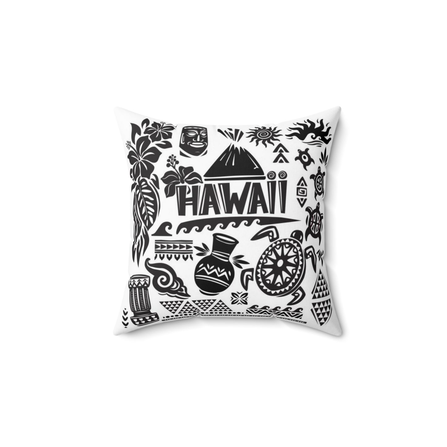 Hawaii Fun Pillow - Faux Suede Square Pillow