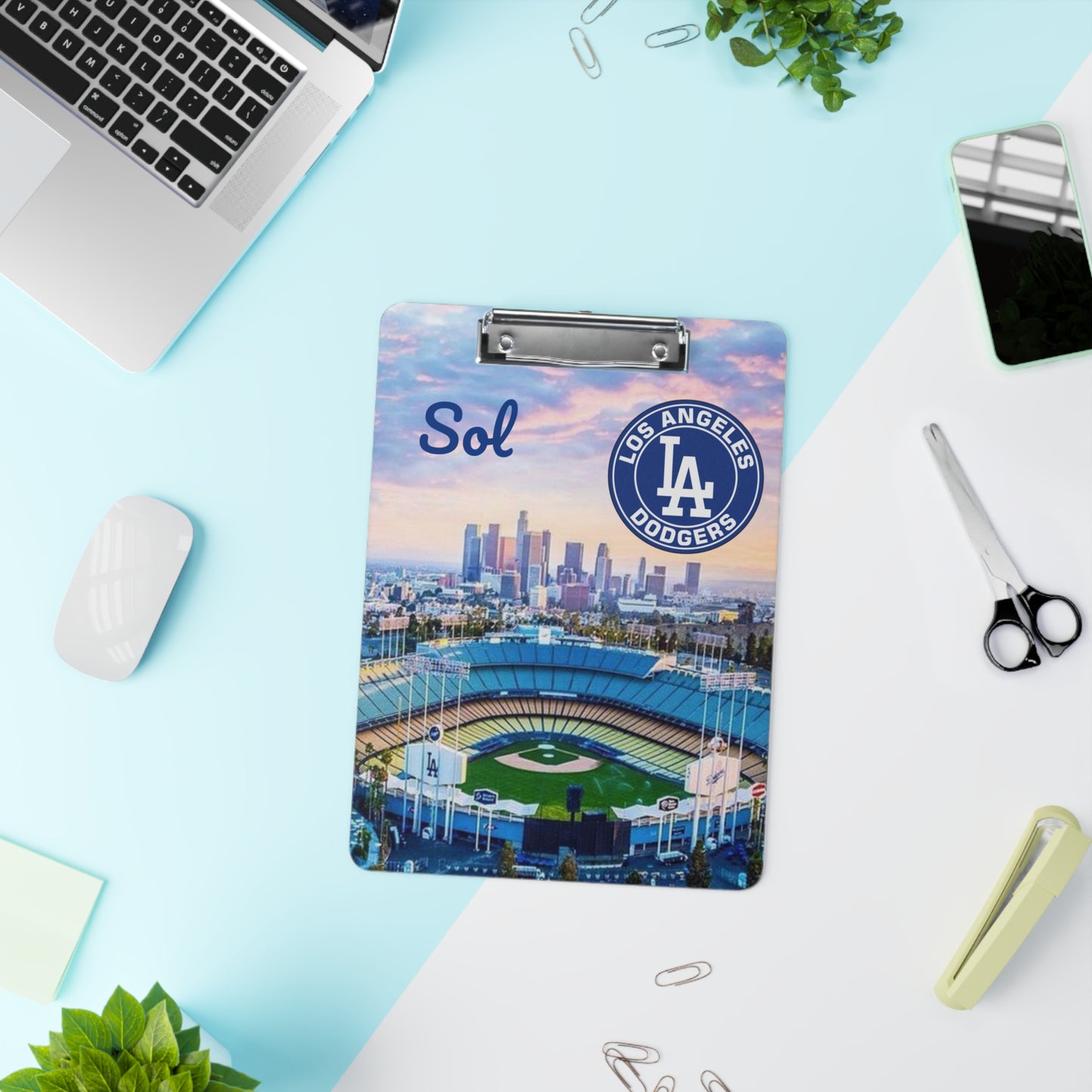 Custom for Sol - Los Angeles Dodgers Clipboard