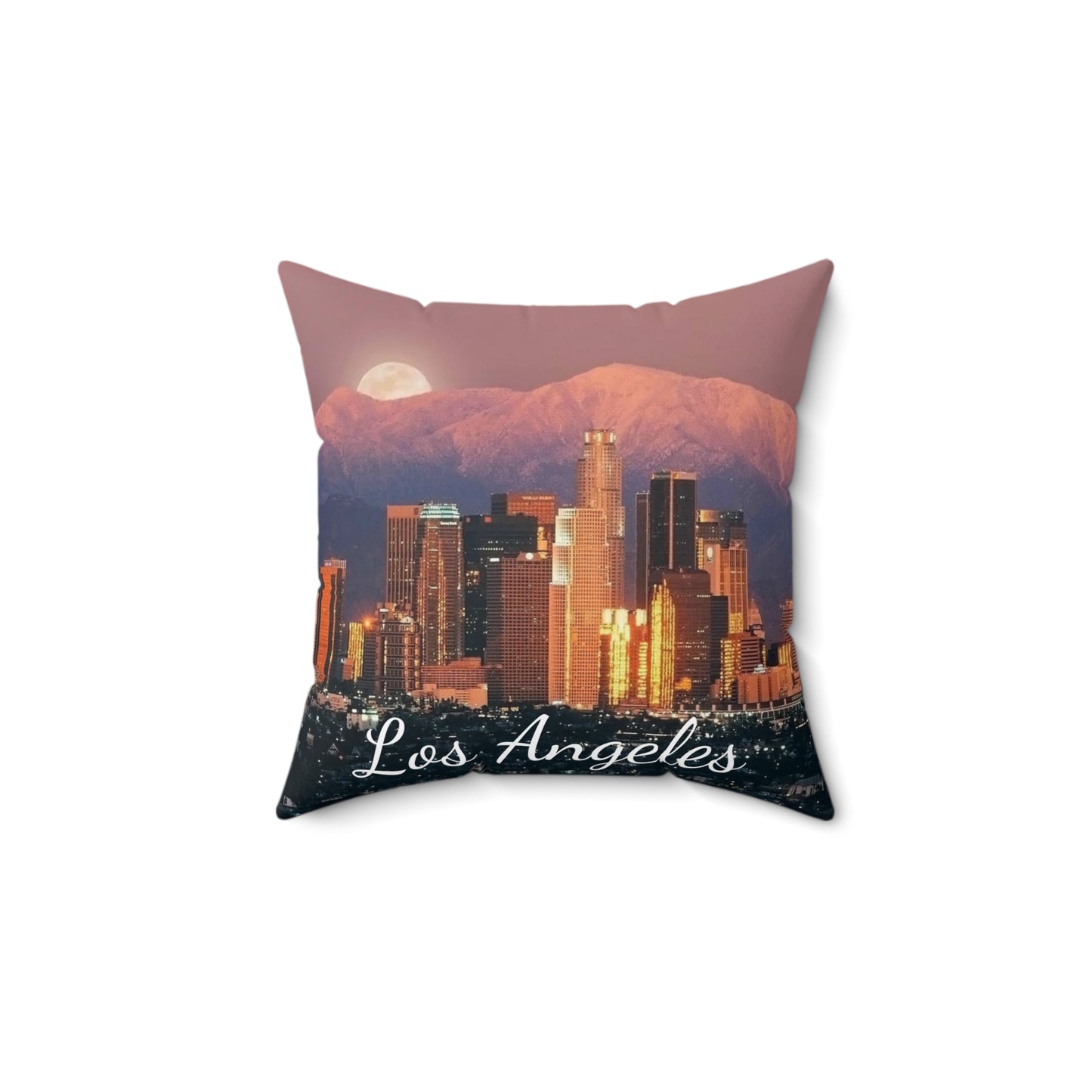 Los Angeles California - Spun Polyester Square Pillow