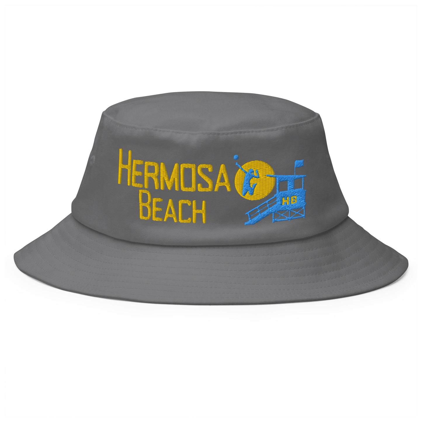 HERMOSA BEACH  Old School Bucket Hat Volleyball