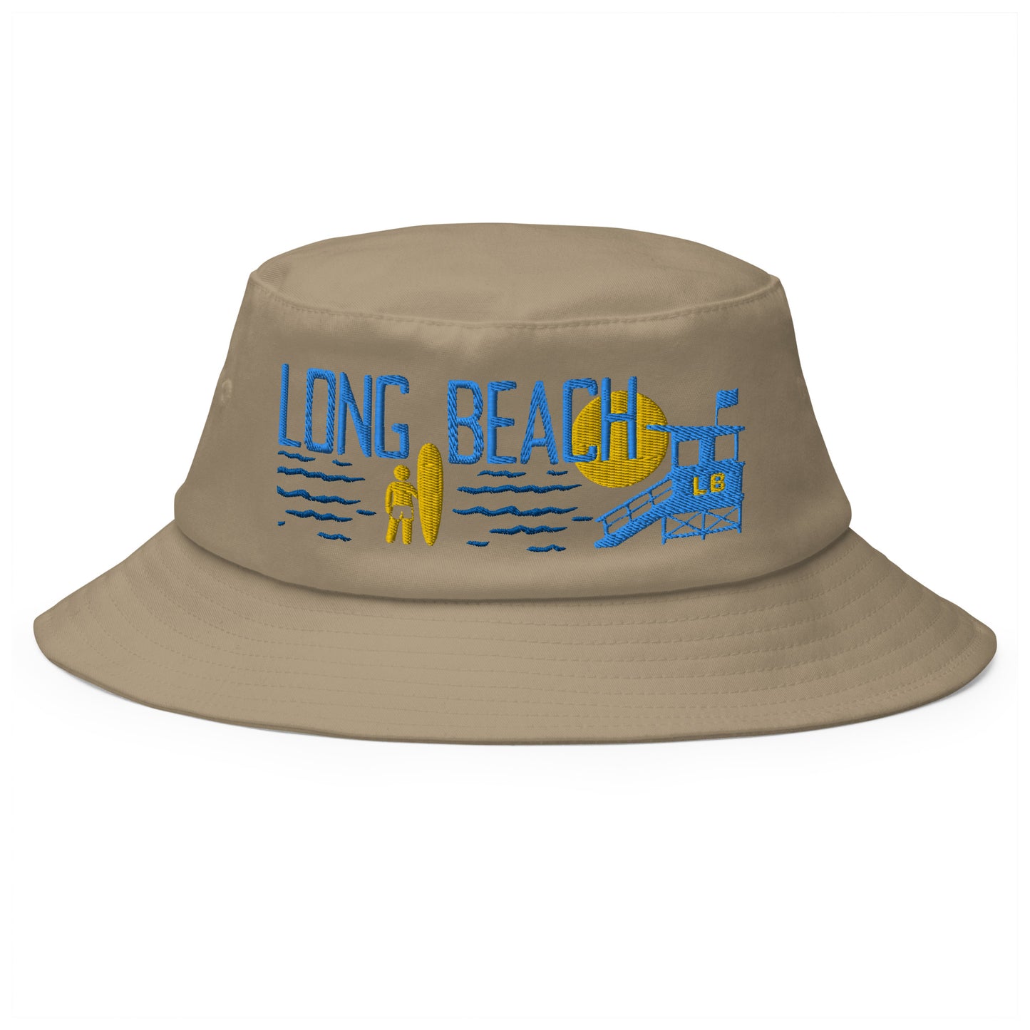 LONG BEACH CALIFORNIA Old School Bucket Hat