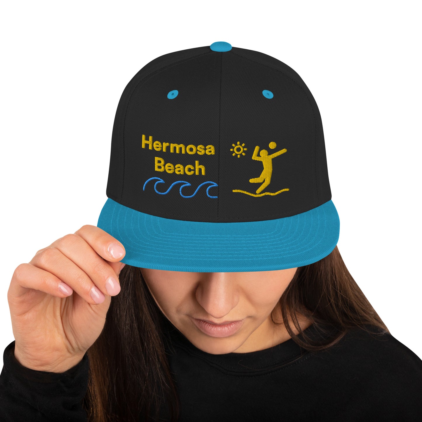 Hermosa Beach - California - South Bay - Snapback Hat - Volleyball Style