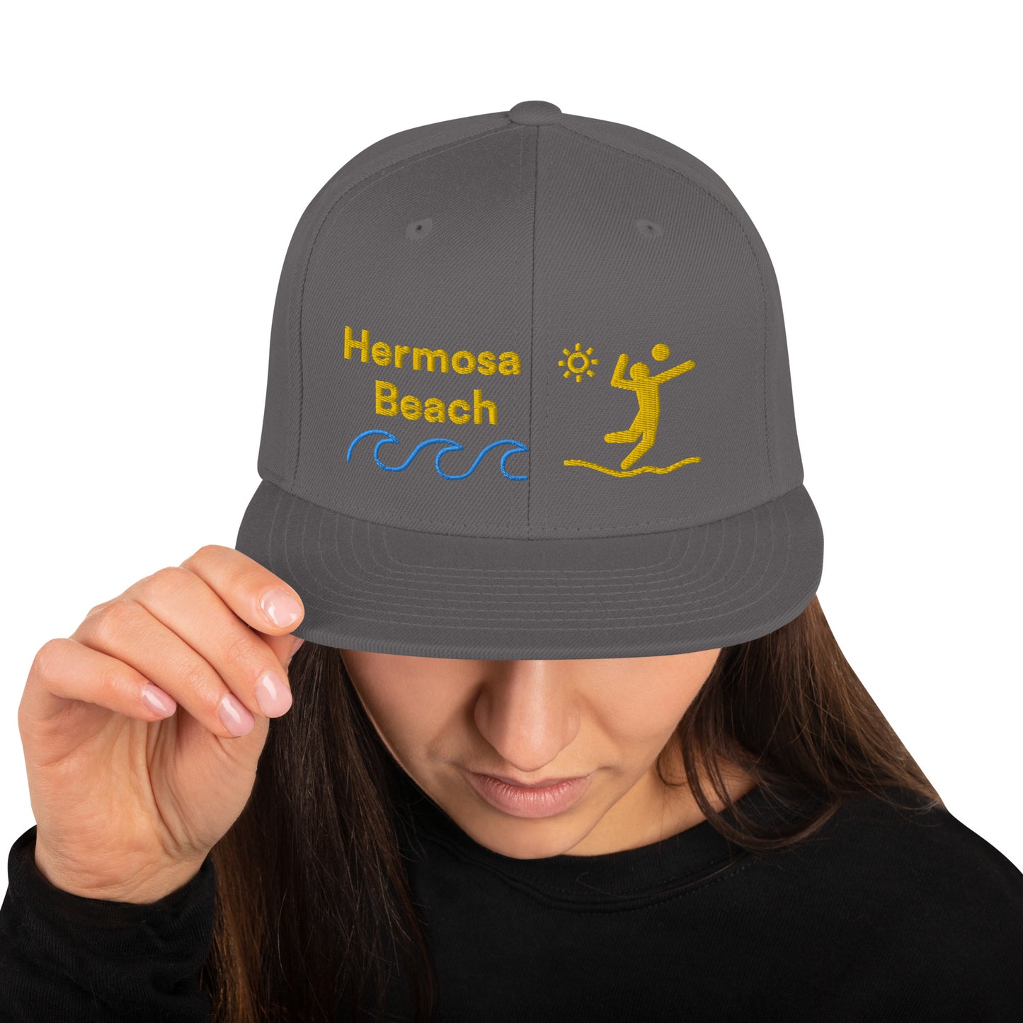 Hermosa Beach - California - South Bay - Snapback Hat - Volleyball Style
