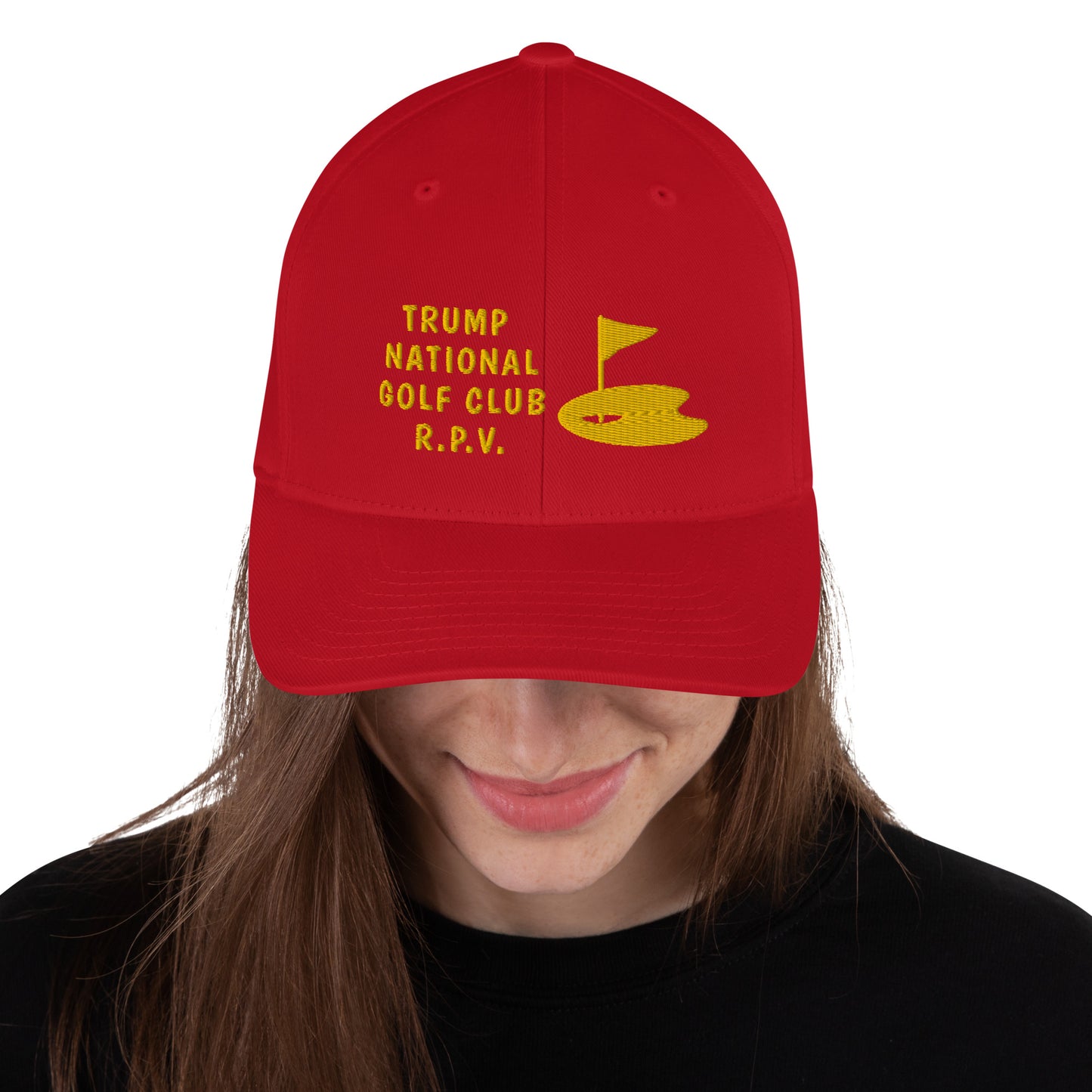 Trump National Golf Club - Rancho Palos Verdes - California - 90275 - Structured Twill Cap (Printed Front and Back TRUMP RPV GOLF)