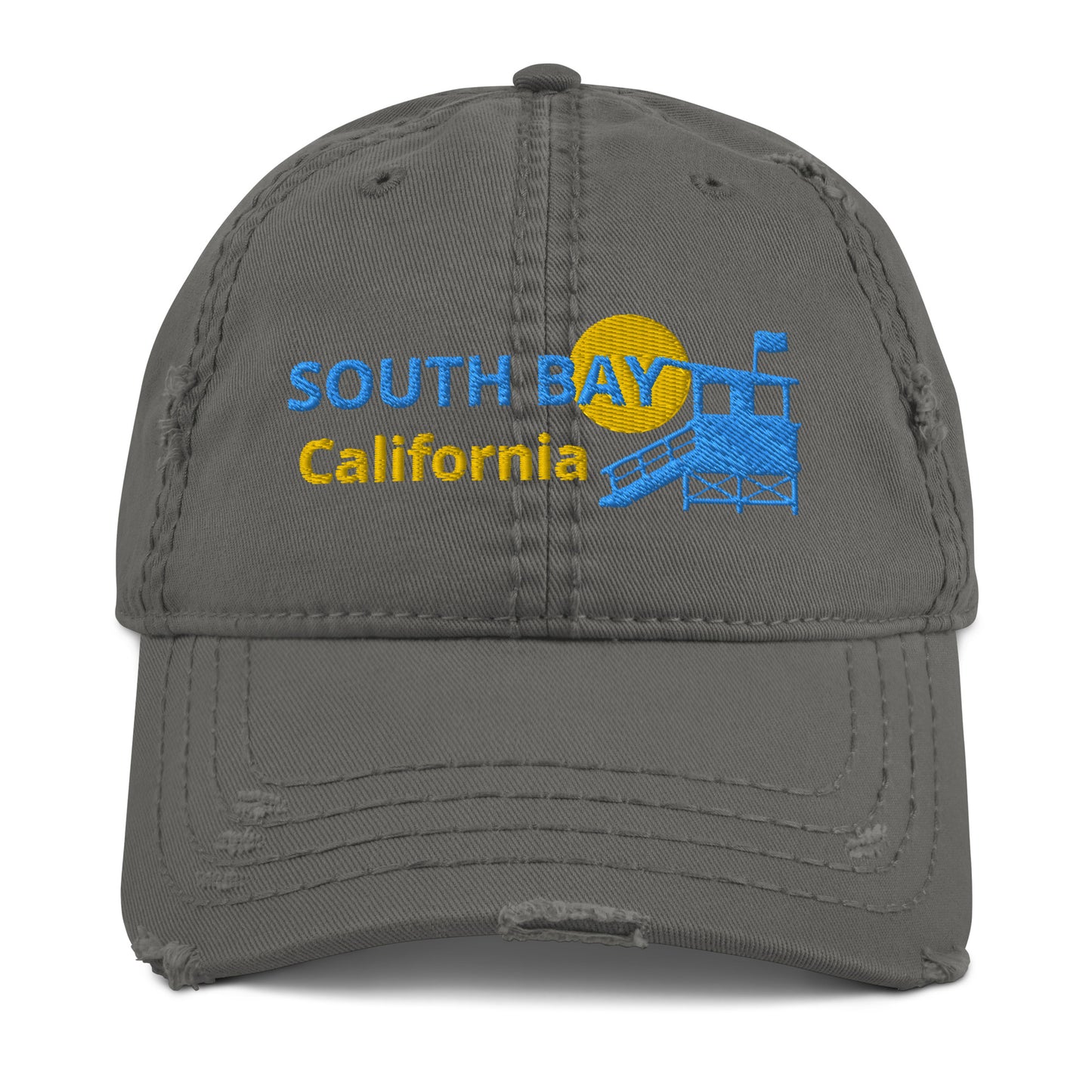 South Bay California - Beach Cities - Distressed Dad Hat