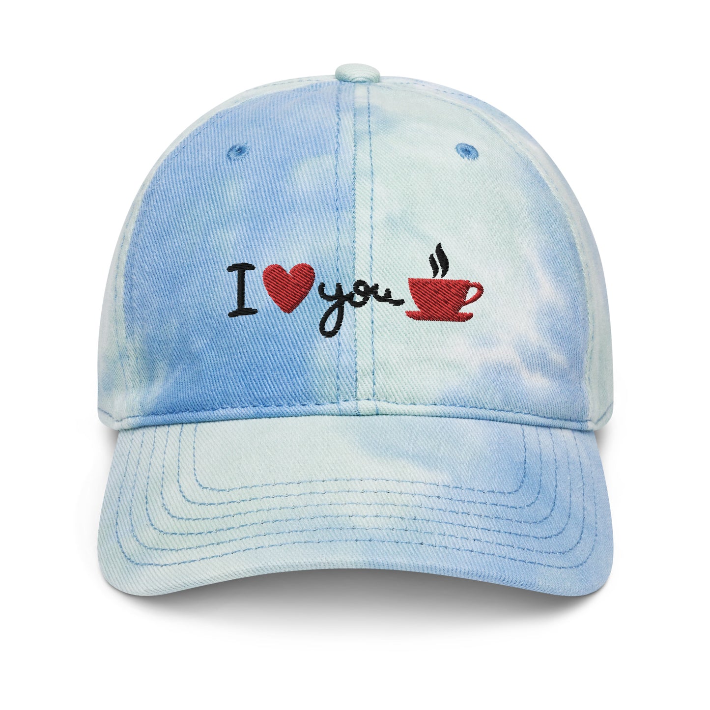 I LOVE YOU COFFEE - Tie dye hat