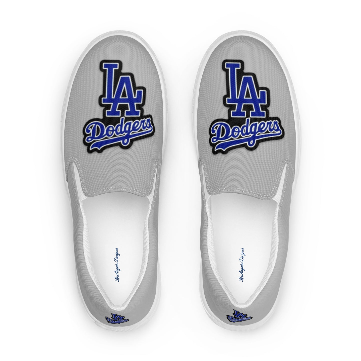 Los Angeles Baseball - Light Grey Women’s slip-on canvas shoes