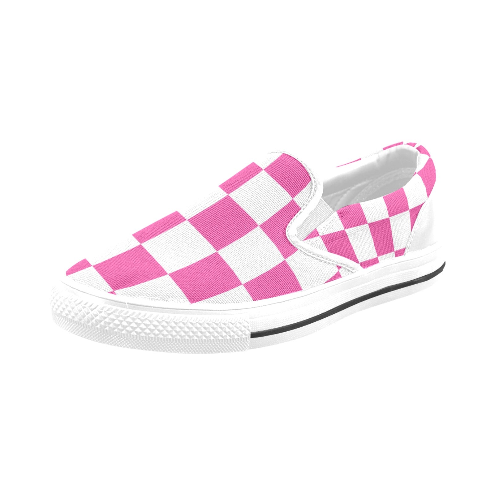 Checkerboard Slip-on Canvas Kid's Shoes (Big Kid)