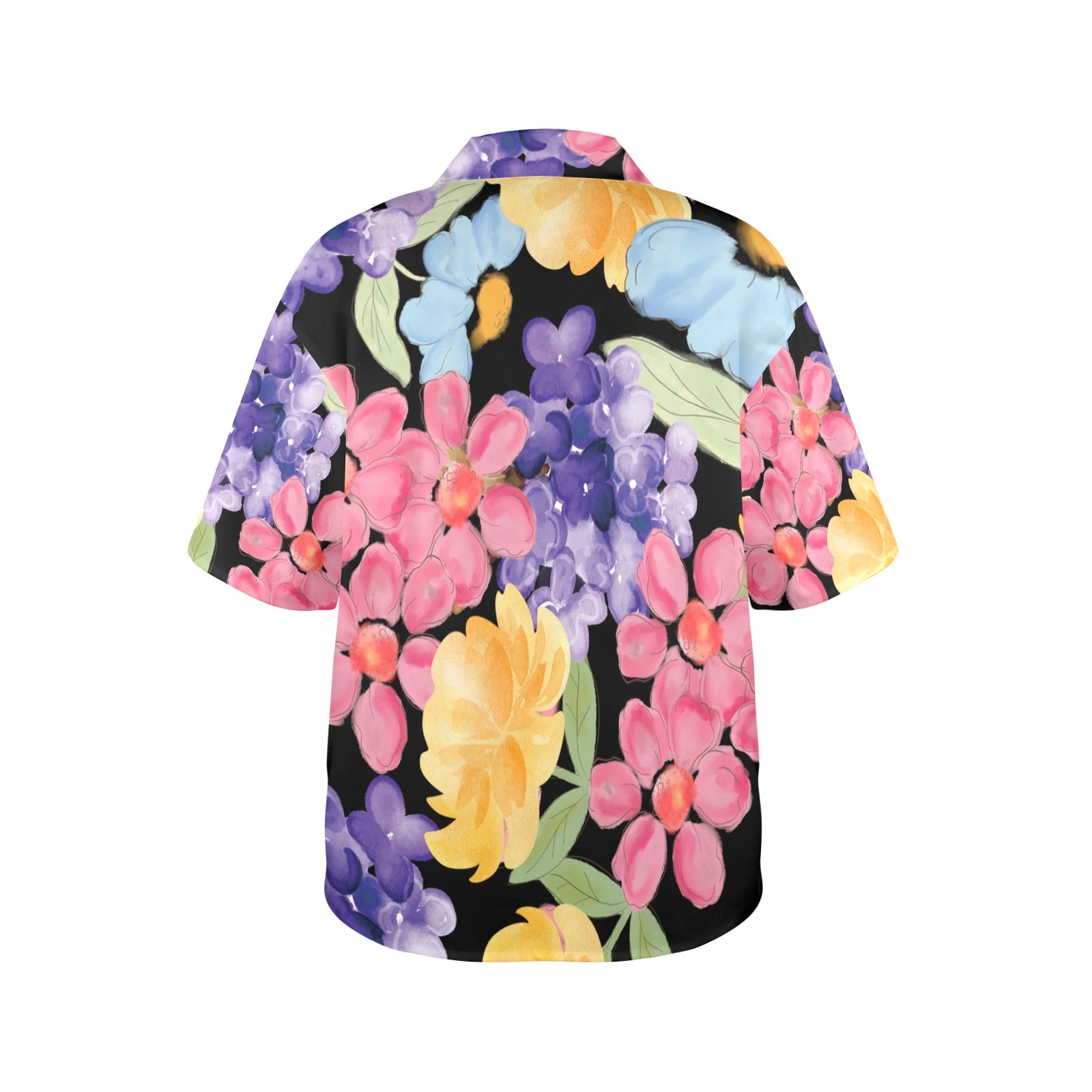 Women's All Over Print Hawaiian Shirt （Made in USA，Ships to USA Only）