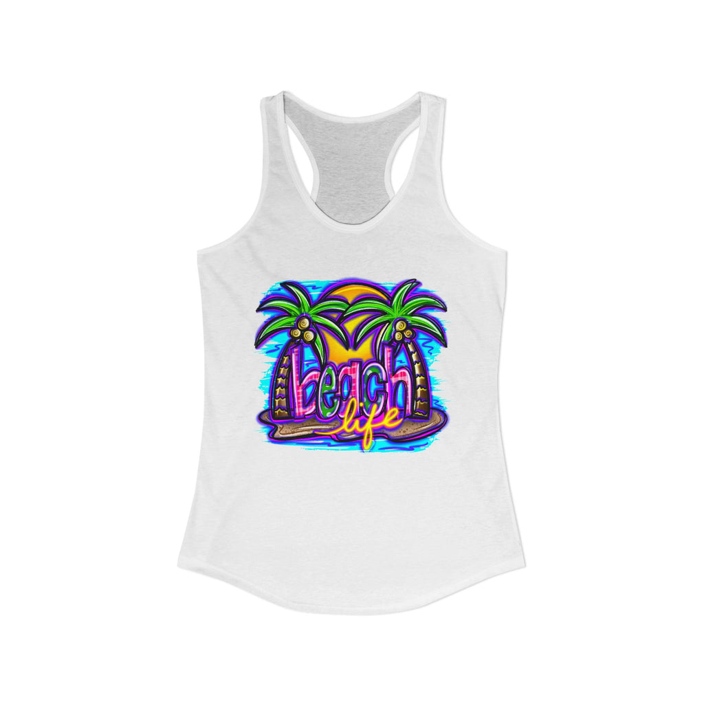 Beach Life Racerback Tank — Women's Beachy Summer Tank Top