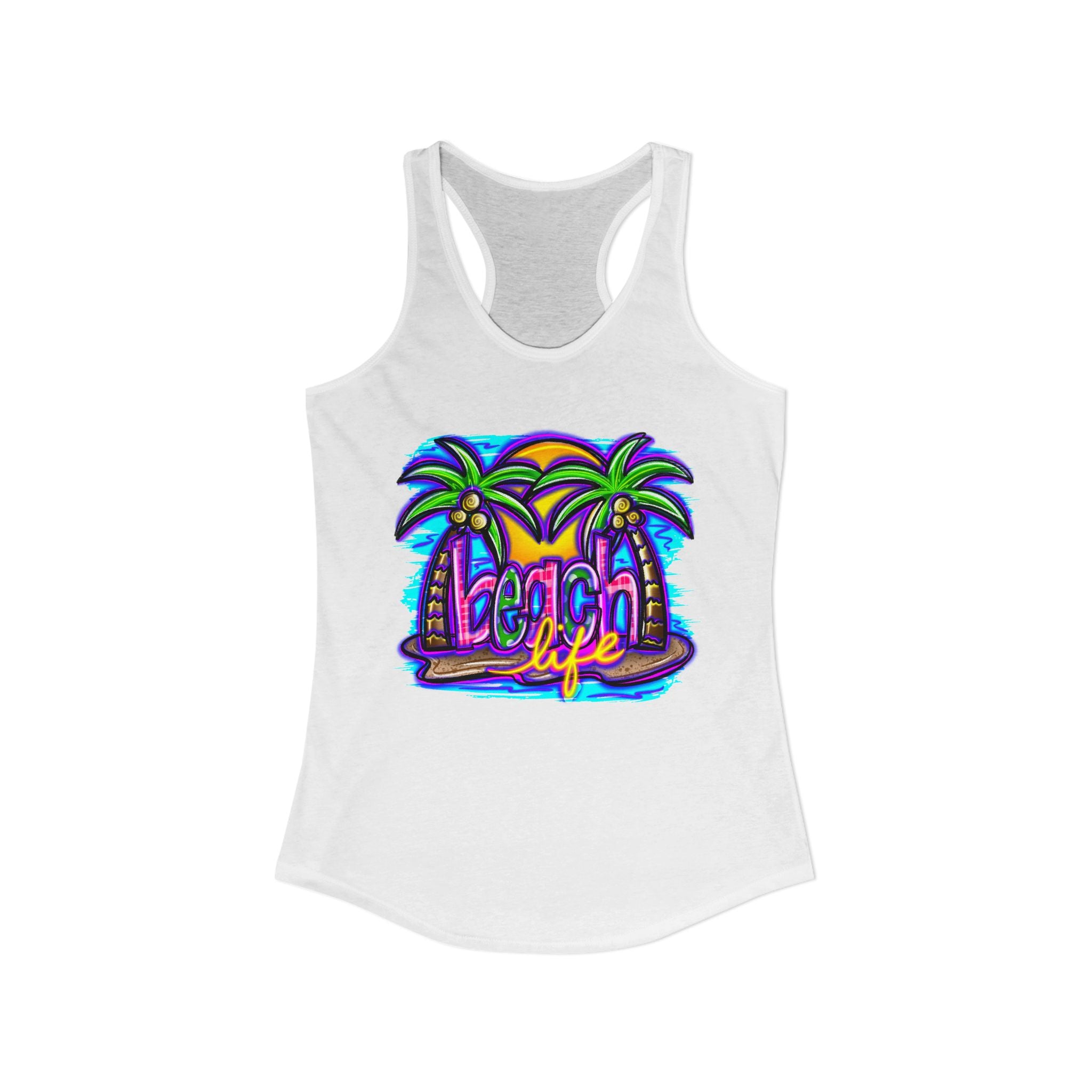 Beach Life Racerback Tank — Women's Beachy Summer Tank Top