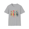 Retro Mid-Century Cats T-Shirt | Colorful Stylized Cat Illustration