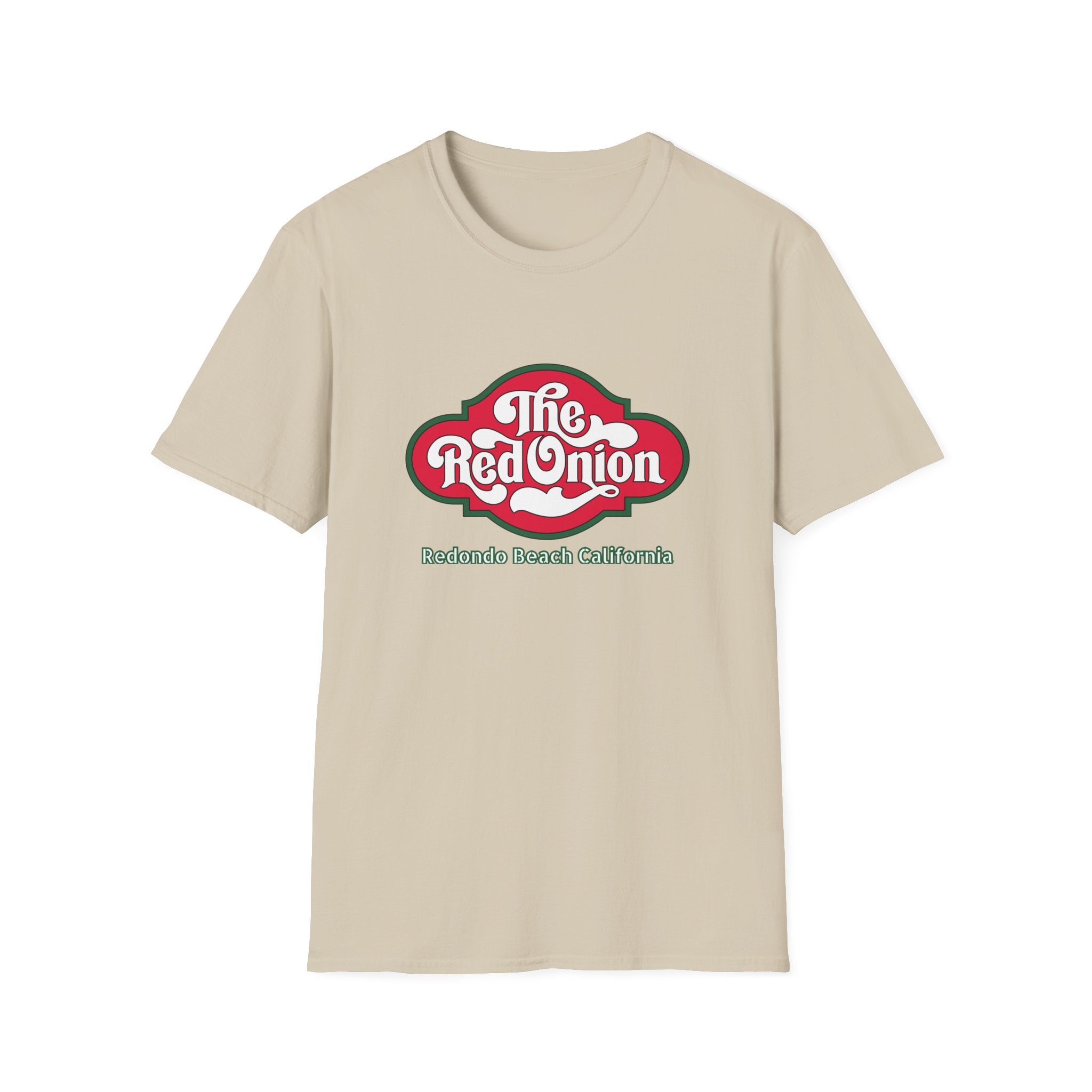 Red Onion Redondo Beach California  Restaurant  Retro Tee, Soft Cotton Shirt, Casual Vintage T-Shirt #OldSouthBay.com