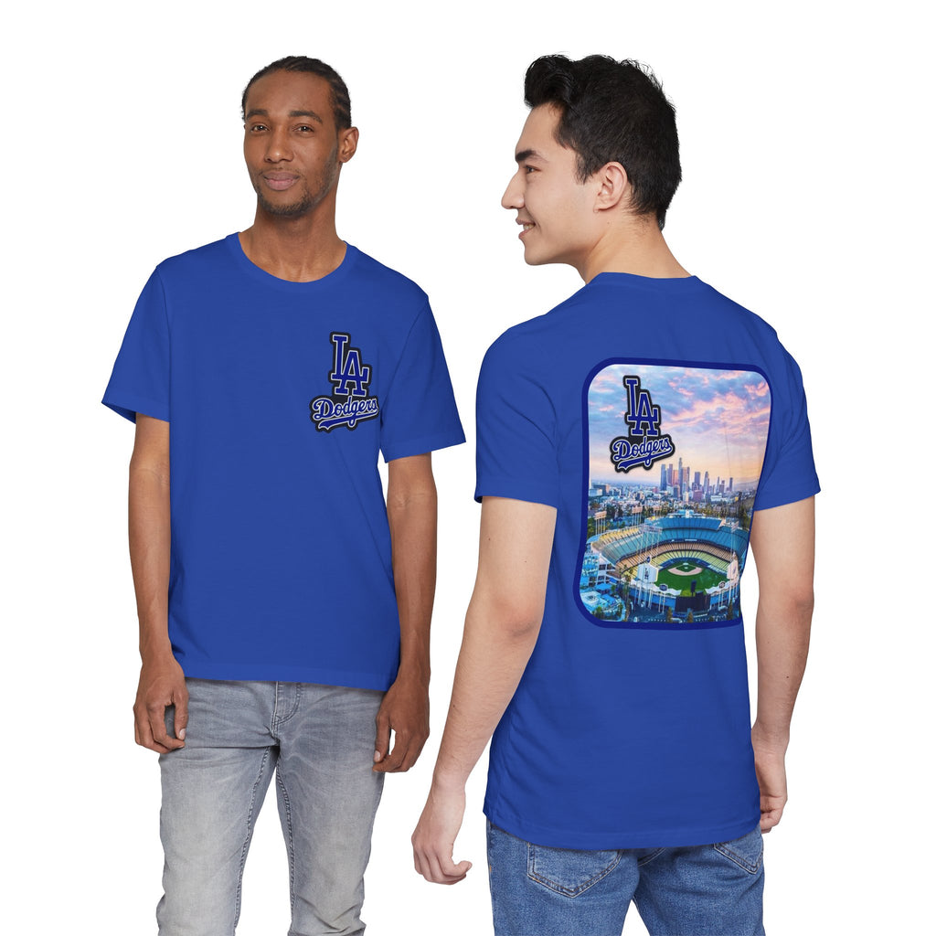 Los Angeles (Front and Back Printing) Mens Womans Jersey Short Sleeve Tee