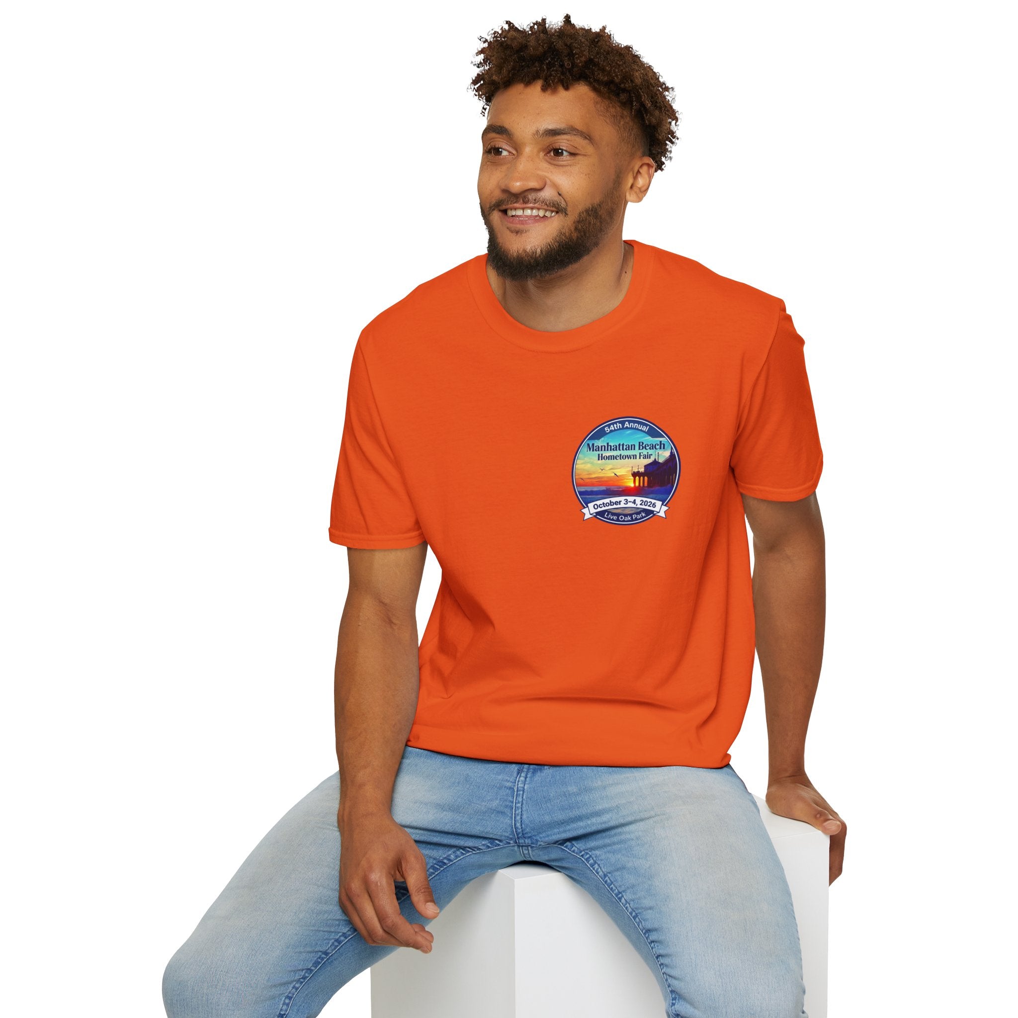 Manhattan Beach Hometown Fair T-Shirt — 54th Annual Sunset Surf Logo (Oct 3-4, 2026)