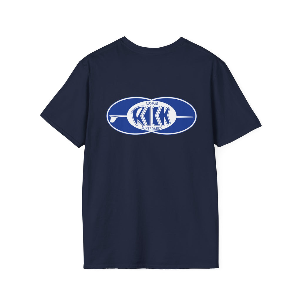 Rick Surfboards Unisex Softstyle T-Shirt Old School Hermosa Beach