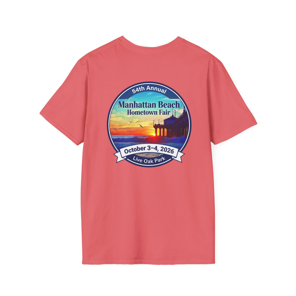 Manhattan Beach Hometown Fair T-Shirt — 54th Annual Sunset Surf Logo (Oct 3-4, 2026)