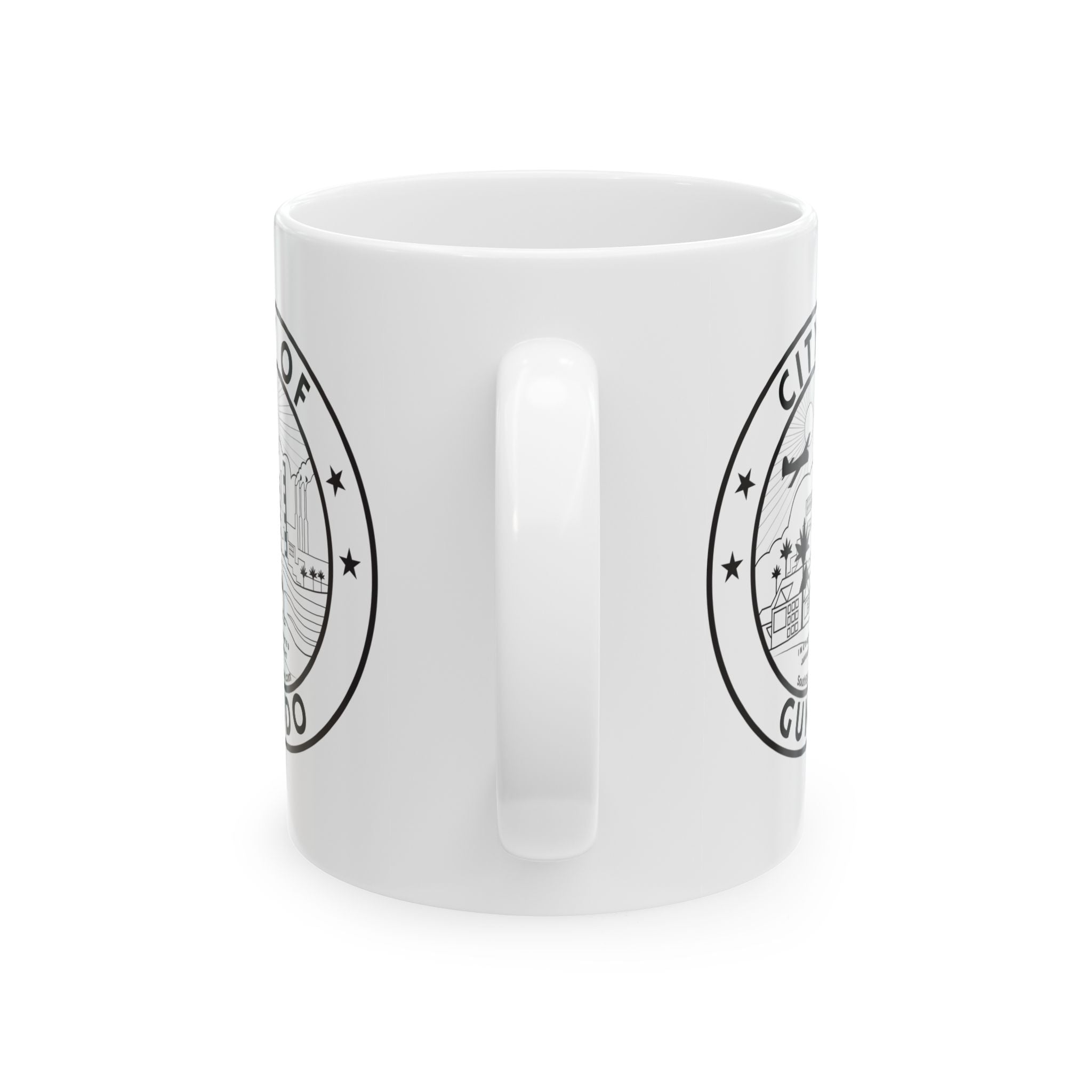 GUNDO Ceramic Mug — City Seal Logo El Segundo Coffee Cup (11oz or 15oz)