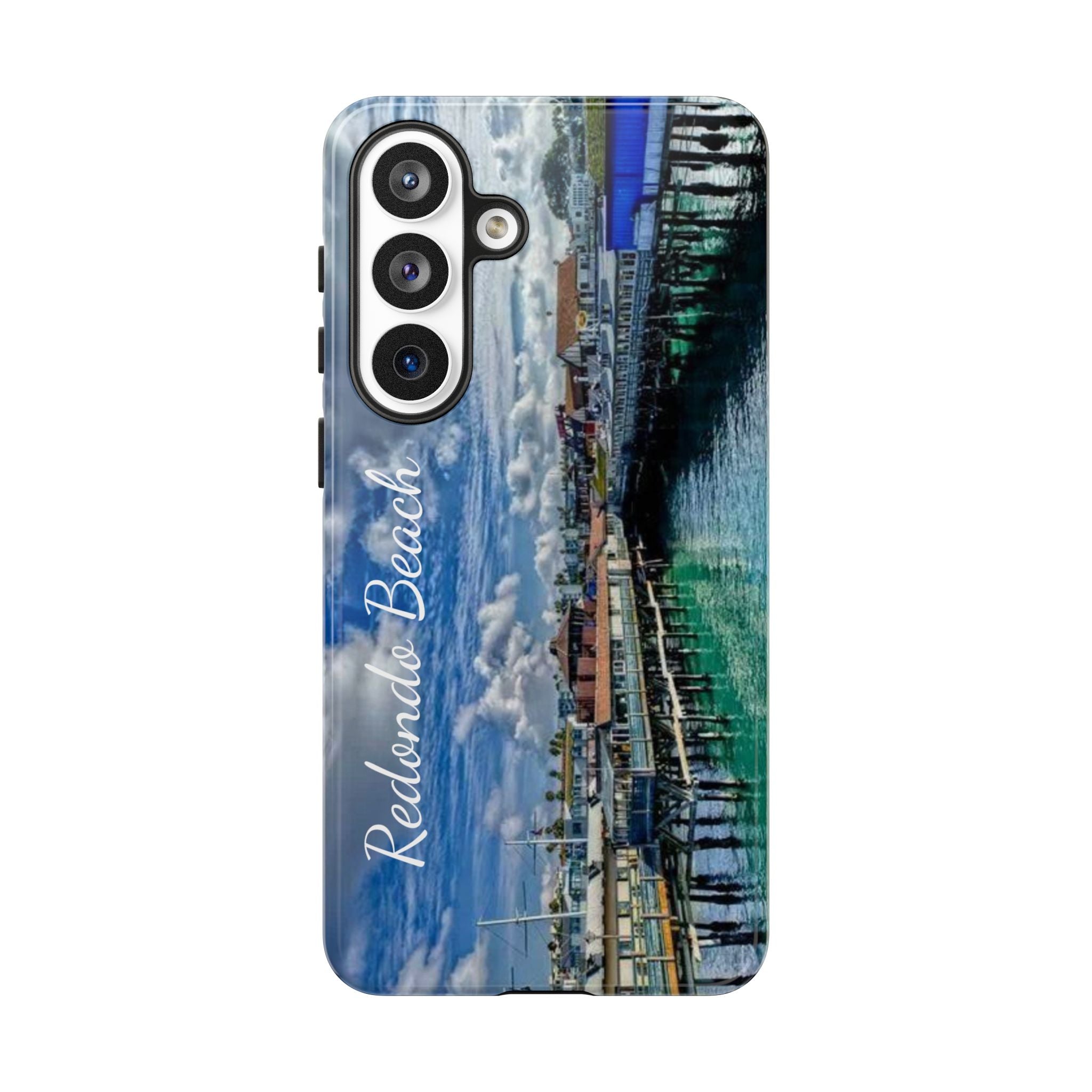 Phone Cases, Redondo Beach California King Harbor Design, Protective Covers, iPhone Accessories, Samsung Accessories, Gift for Travelers