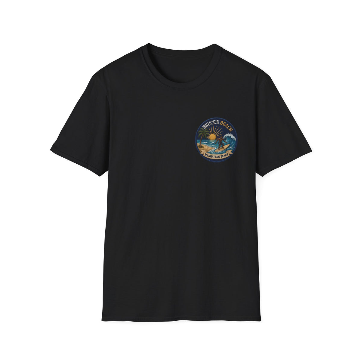Bruce's Beach Manhattan Beach Surf Patch T-Shirt