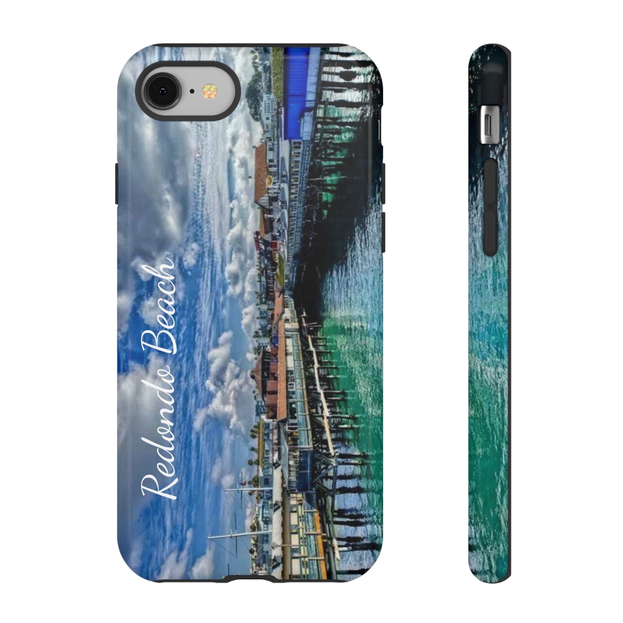 Phone Cases, Redondo Beach California King Harbor Design, Protective Covers, iPhone Accessories, Samsung Accessories, Gift for Travelers