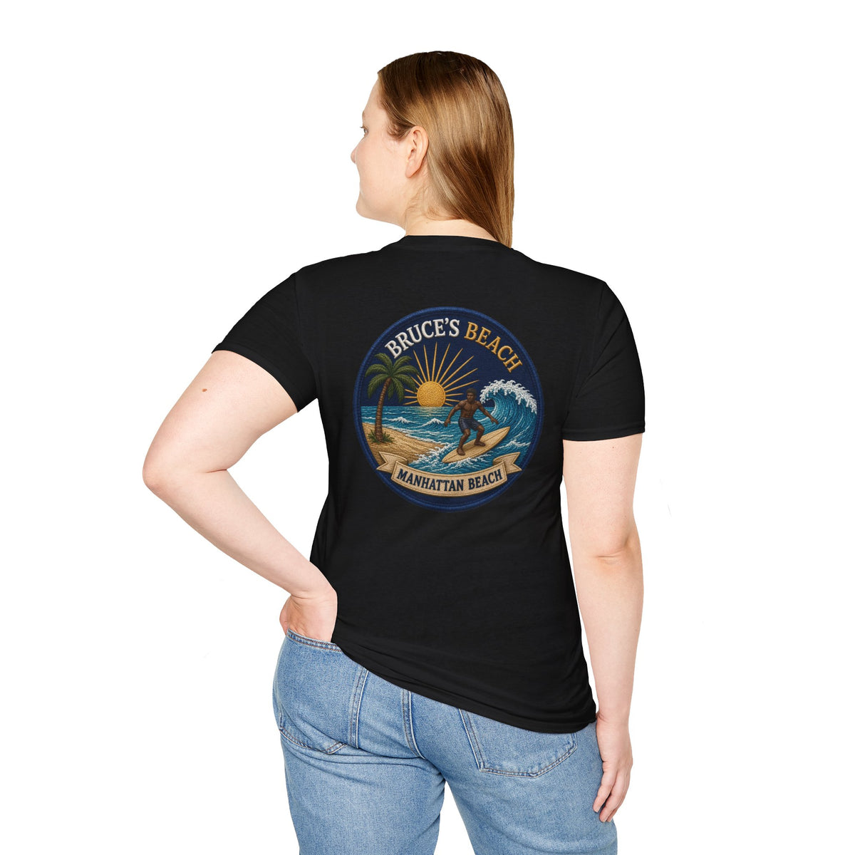Bruce's Beach Manhattan Beach Surf Patch T-Shirt