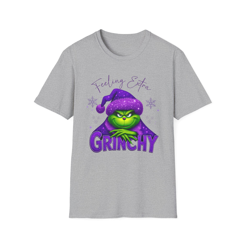 Feeling Extra Grinchy T-Shirt | Grinch Face Holiday Tee