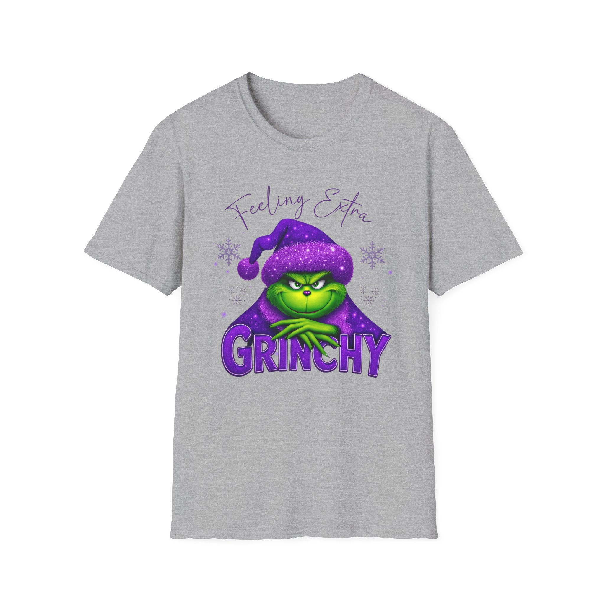 Feeling Extra Grinchy T-Shirt | Grinch Face Holiday Tee
