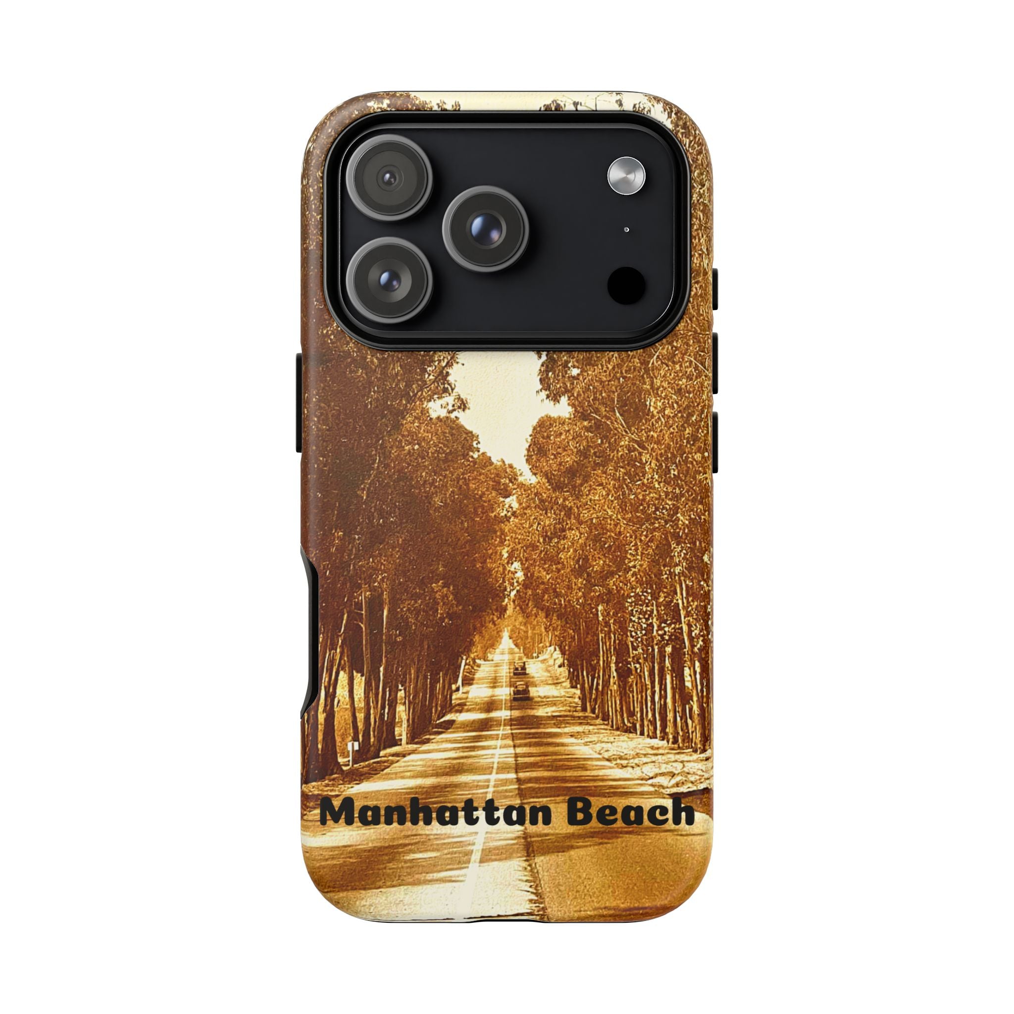 Phone Cases Manhattan Beach Rosecrans Ave Early 60's Tough Cases 90266 California, iPhone Samsung Google Pixel Protective Cover, Vintage