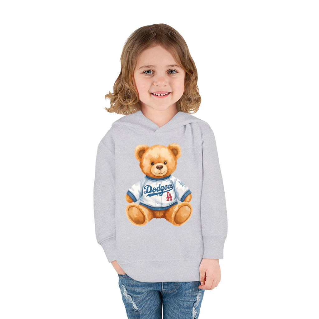 Teddy Bear in Jersey Hoodie | Toddler Pullover Fleece