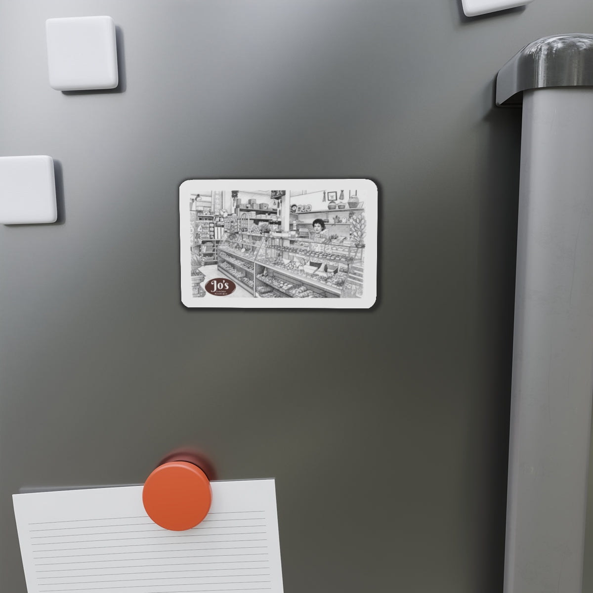 Vintage Candy Store Manhattan Beach Illustration Die-Cut Magnet | Jo's Candy Cottage  IYKYK