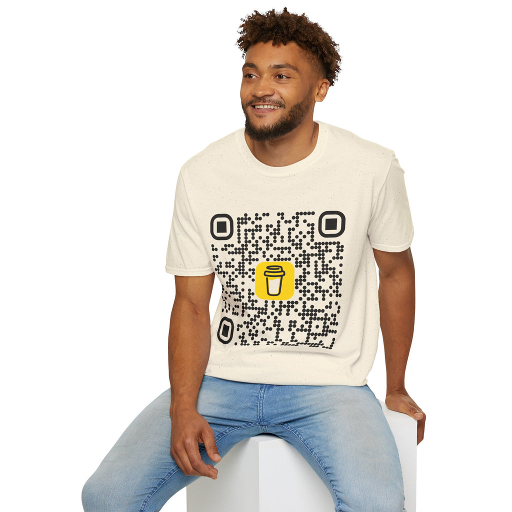 QR Code Coffee Tee — Scan-to-Order Coffee Shop T-Shirt