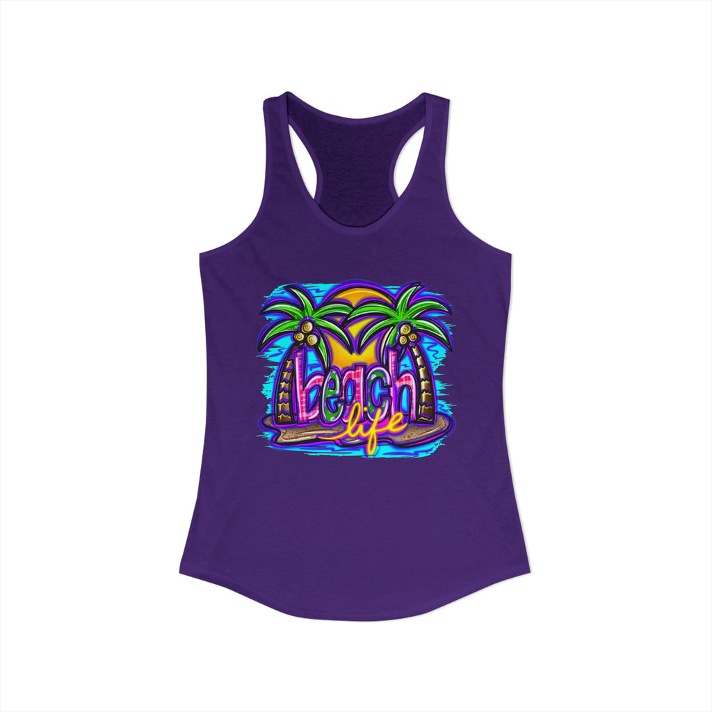 Beach Life Racerback Tank — Women's Beachy Summer Tank Top