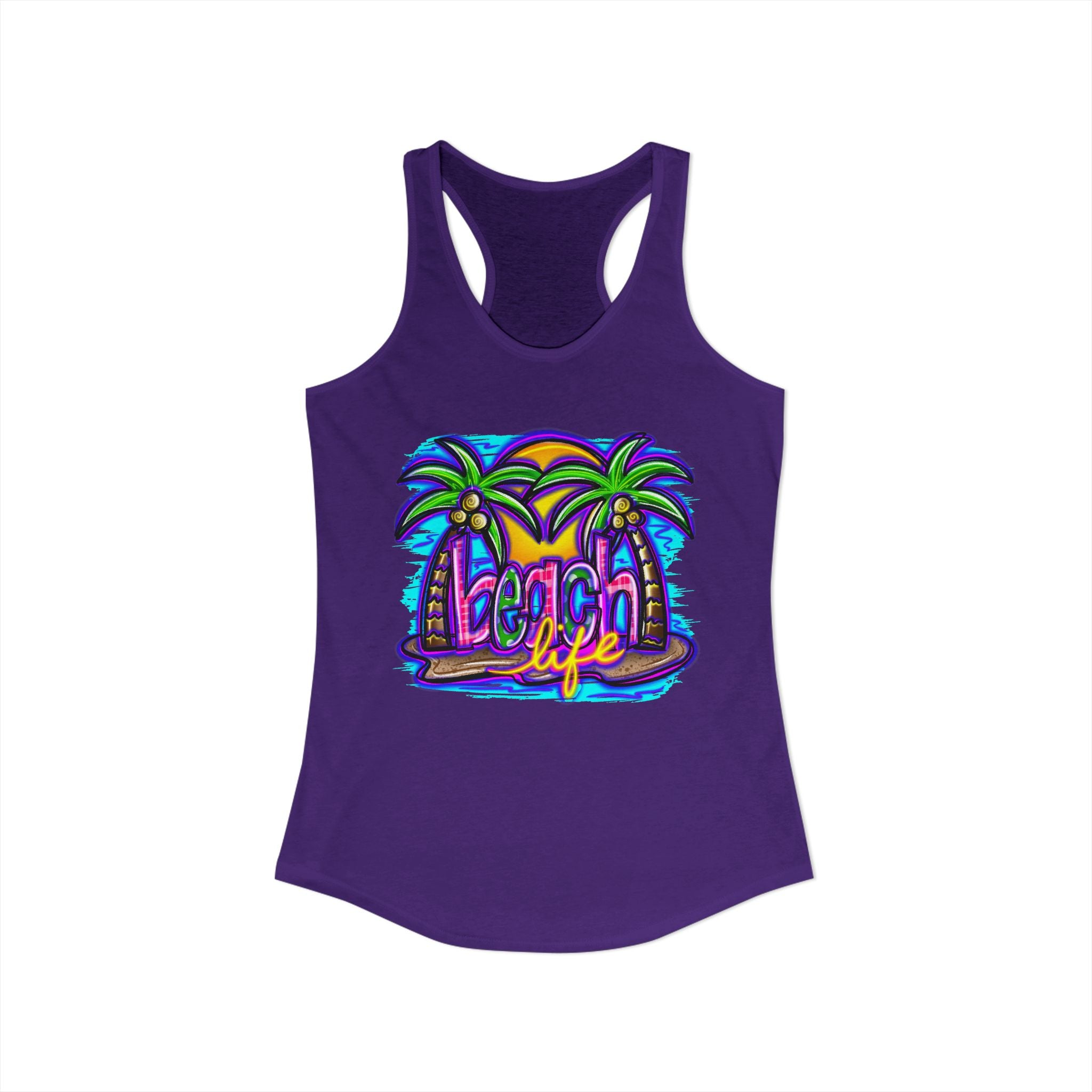Beach Life Racerback Tank — Women's Beachy Summer Tank Top