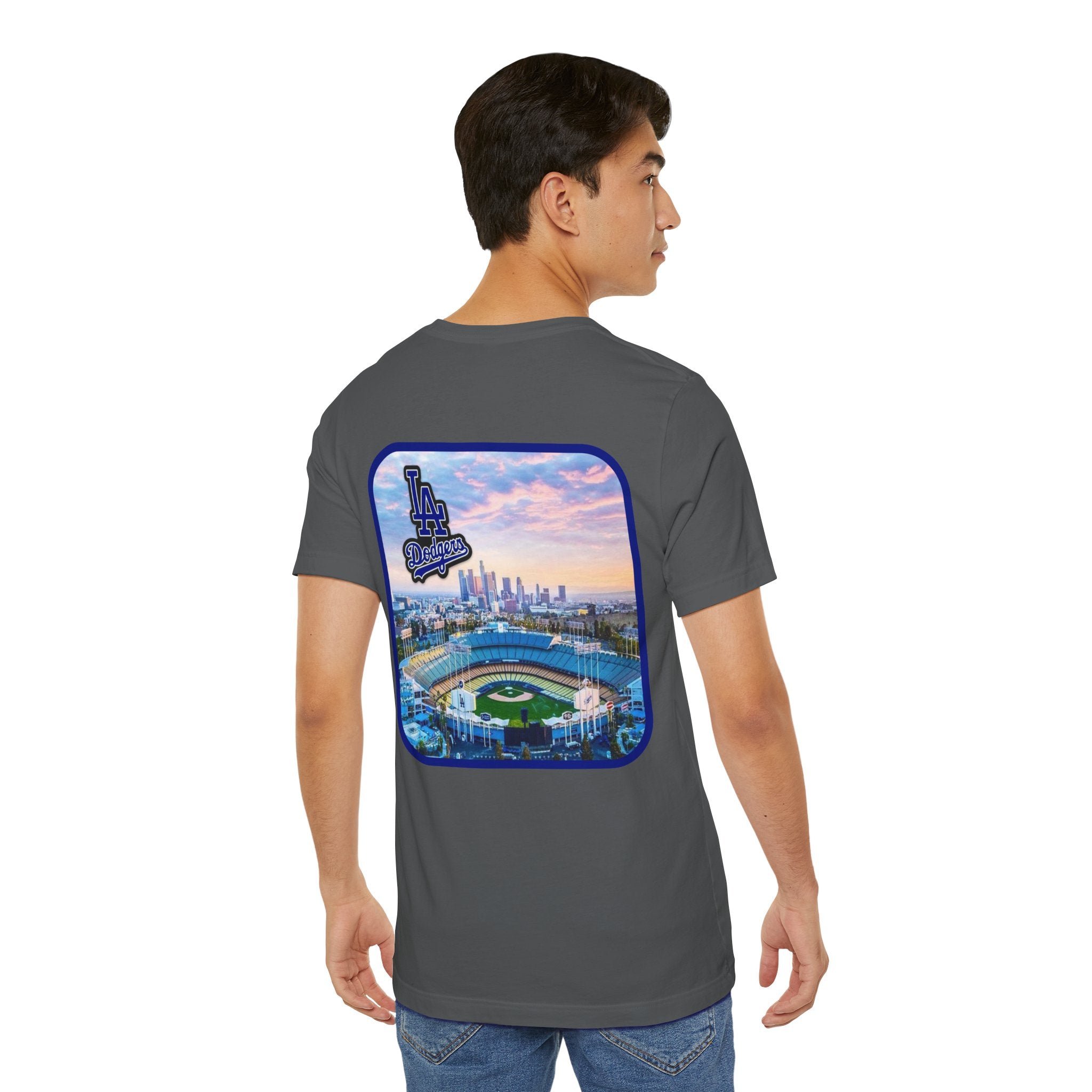 Los Angeles (Front and Back Printing) Mens Womans Jersey Short Sleeve Tee