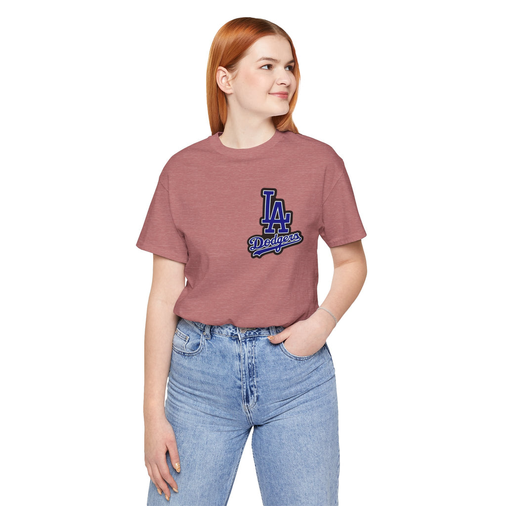 Los Angeles (Front and Back Printing) Mens Womans Jersey Short Sleeve Tee