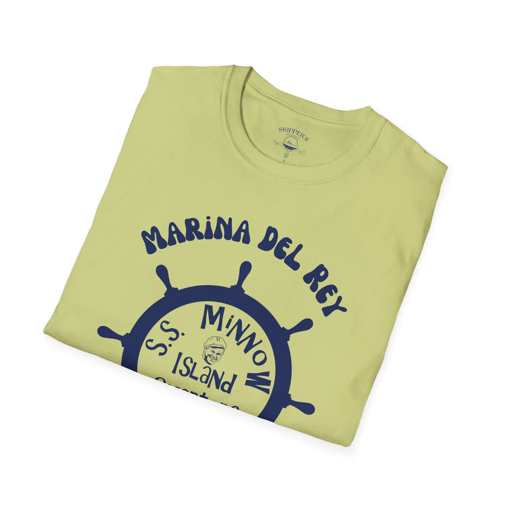 Marina Del Rey Ship Wheel logo T-Shirt | SS Minnow Island Charters, 3 Hour Tours