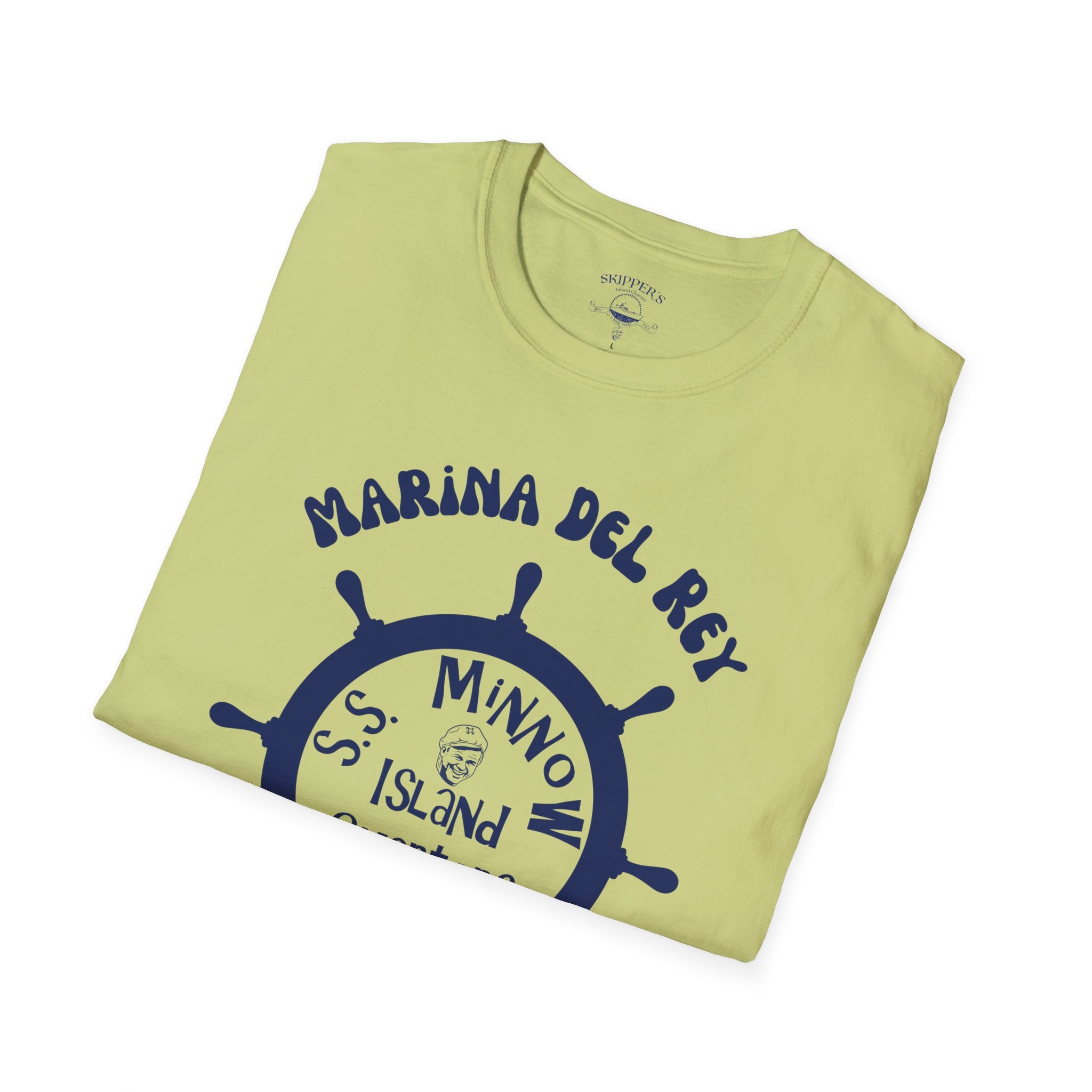 Marina Del Rey Ship Wheel logo T-Shirt | SS Minnow Island Charters, 3 Hour Tours