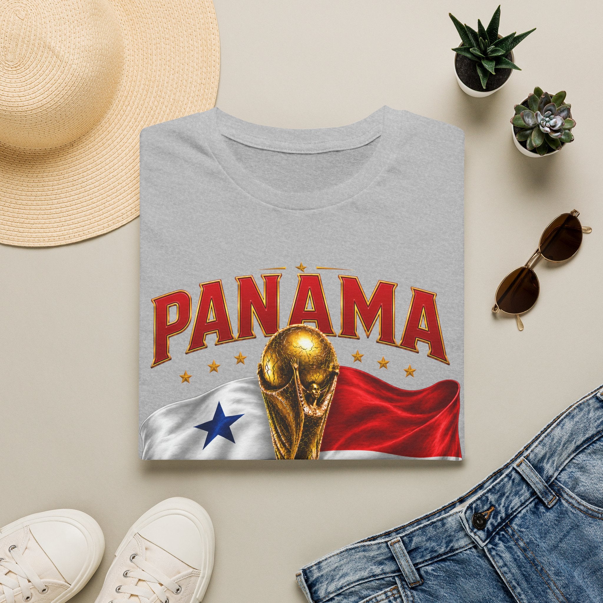 Panama 2026 World Cup T-Shirt — Panama Flag & Trophy Soccer Tee