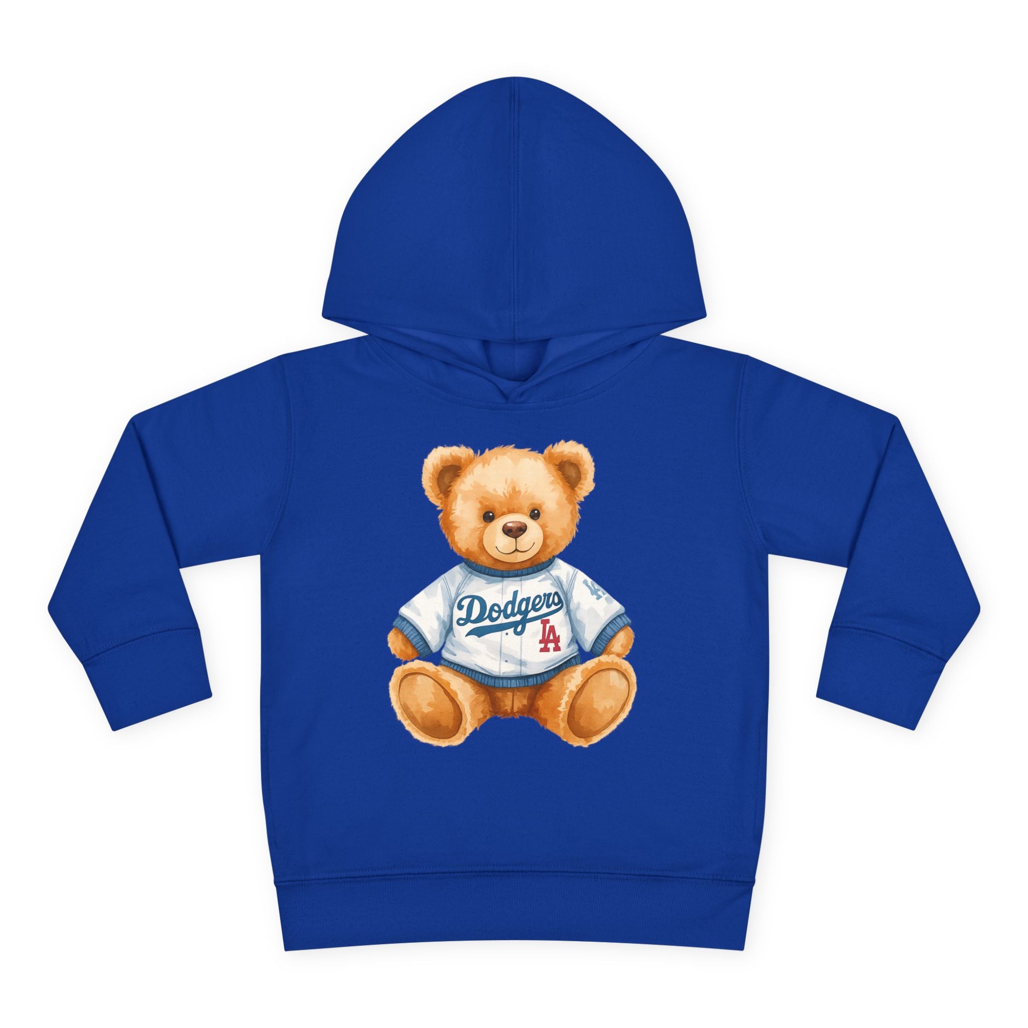 Teddy Bear in Jersey Hoodie | Toddler Pullover Fleece