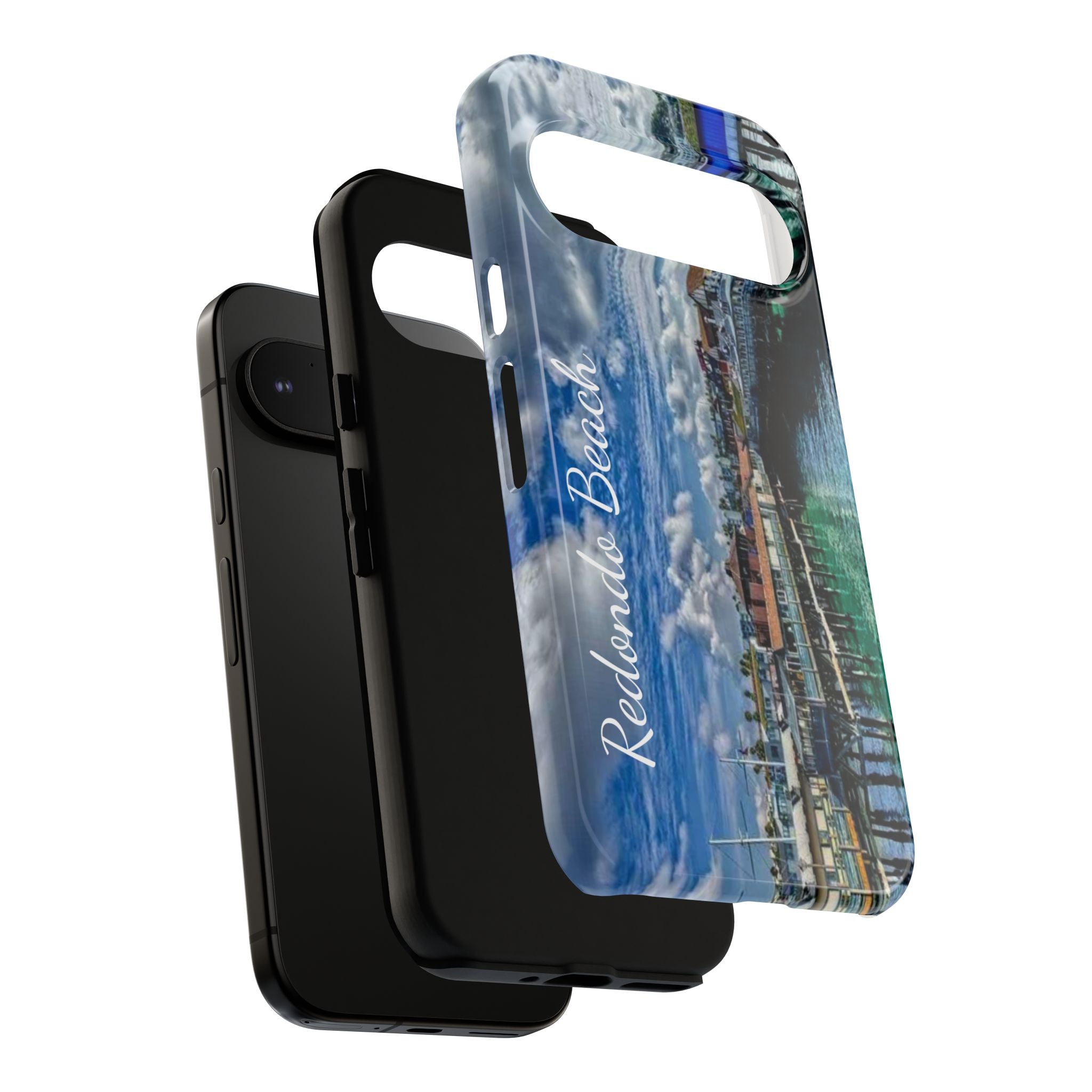 Phone Cases, Redondo Beach California King Harbor Design, Protective Covers, iPhone Accessories, Samsung Accessories, Gift for Travelers