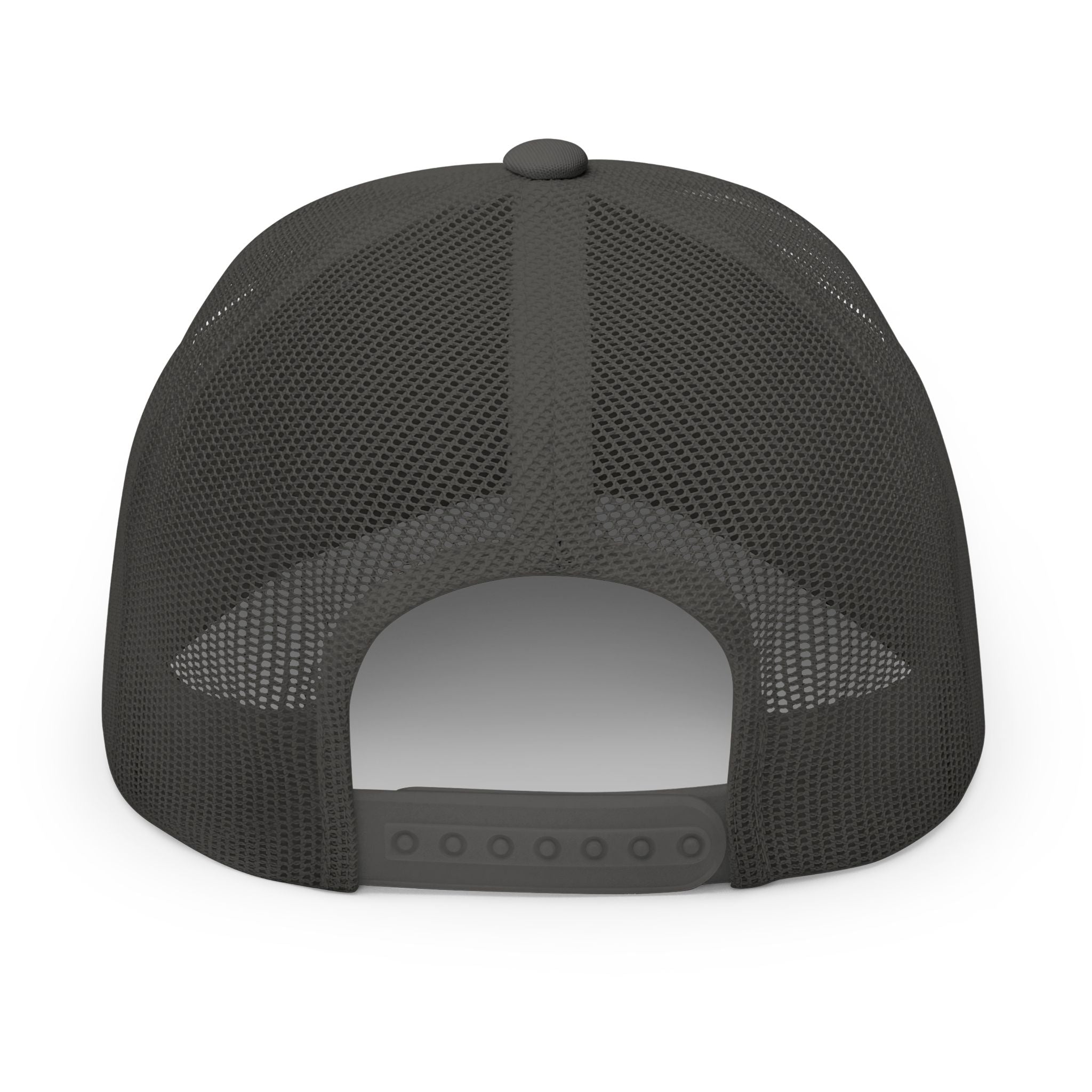Embroidered Smiley Patch Trucker Hat — 'Smile, It's Awesome' Snapback