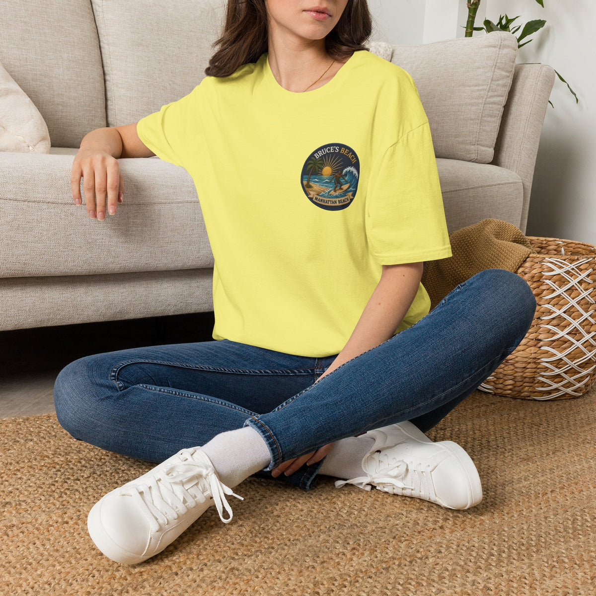 Bruce's Beach Manhattan Beach Surf Patch T-Shirt