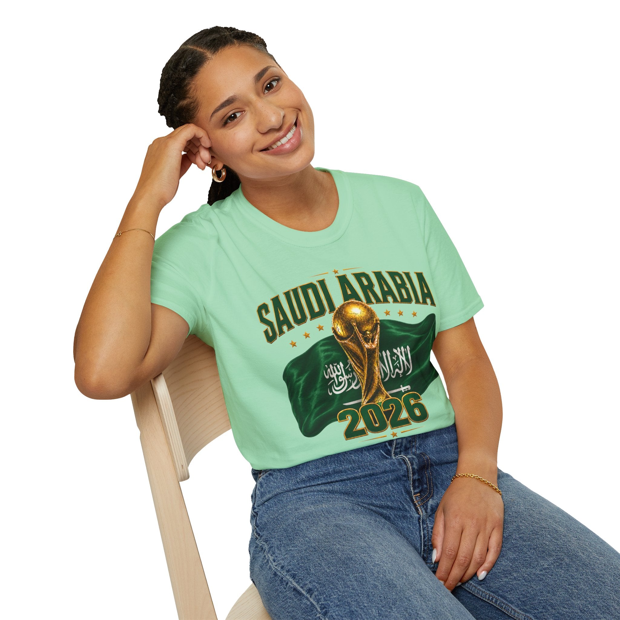 Saudi Arabia 2026 World Cup T-Shirt – Soccer Champion Trophy Design