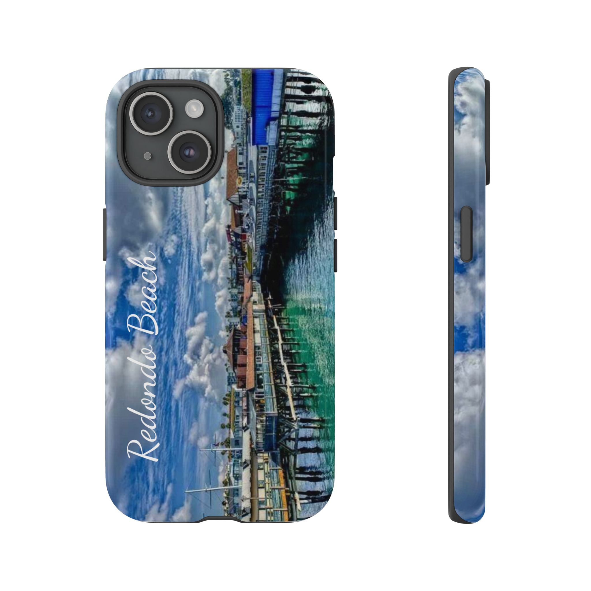 Phone Cases, Redondo Beach California King Harbor Design, Protective Covers, iPhone Accessories, Samsung Accessories, Gift for Travelers