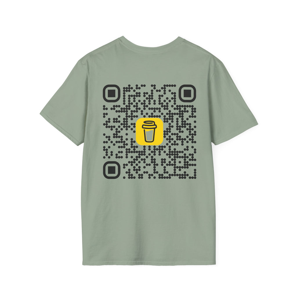 QR Code Coffee Tee — Scan-to-Order Coffee Shop T-Shirt